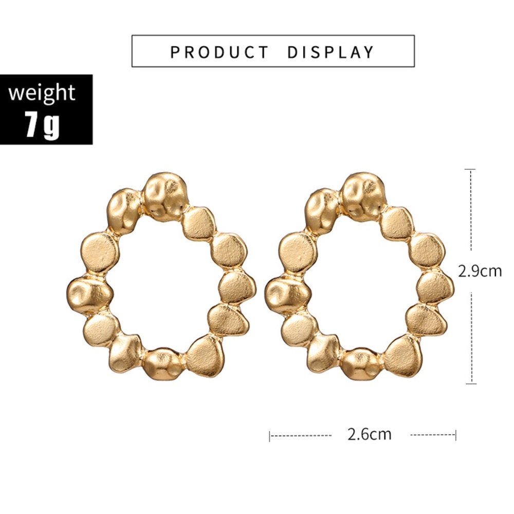 LAST ONE!!! Gold Hoop Earrings - Picture 5 of 6